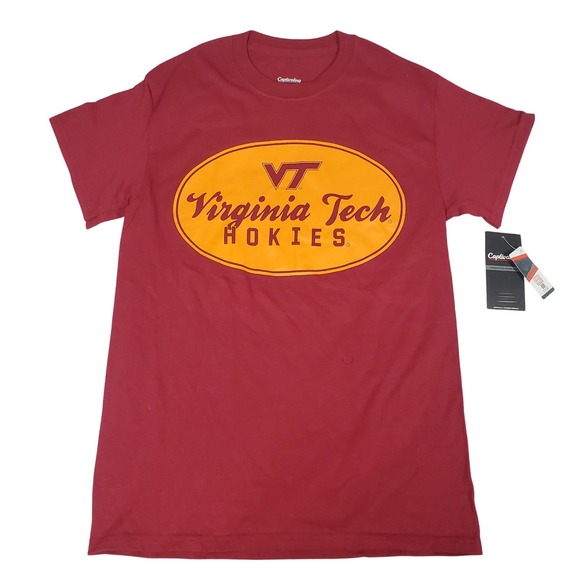 Fanatics Tops - Fanatics Virginia Tech Hokies T-Shirt Womens Small Maroon VT Collegiate Football